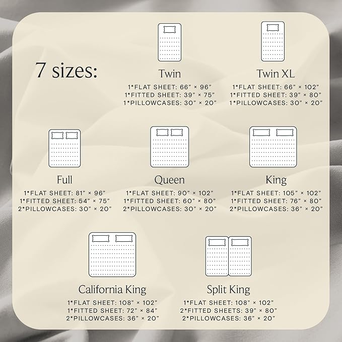 LuxClub 4 PC Queen Sheet Set, Deep Pockets Wrinkle Free Cooling Bed Sheets Hotel Bedding for Women, Men, Kids & Teens, Includes 1 Fitted Sheet, 1 Flat Sheet and 2 Pillowcases - Silky Soft Light Taupe
