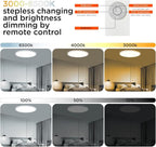 TALOYA Flush Mount Ceiling Light with Remote,3000K-6500K Adjustable,2000K Nightlight,12 Inch, Led Low Profile Ceiling Lights for Bedroom, Living Room, Kitchen, White