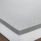 Lucid 3 Inch Ventilated Bamboo Charcoal Memory Foam Mattress Topper, CertiPUR-US Certified, Moisture and Odor Control-Queen