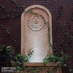 Ekena Millwork CM12BR Bradford Ceiling Medallion, 12 1/2"OD x 3 7/8"ID x 3/4"P (Fits Canopies up to 6 5/8"), Primed
