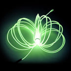 MaxLax EL Wire Lime Green, 9.8ft/3m Portable Battery Pack Neon Light Strip 360° Cuttable Glowing Rope Lights for Parties, Halloween, DIY Decoration