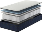 NapQueen Twin-XL Size, 12 Inch New Victoria Hybrid Cooling Gel Infused Pocket Spring and Memory Foam Mattress, Bed in a Box, CertiPUR-US Certified