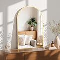 Sweetcrispy 24"x36.5" Arched Gold Bathroom Mirrors for Wall, Bathroom Mirrors for Over Sink, Wall Decor for Bathroom, Entryway, Bedroom, Vanity