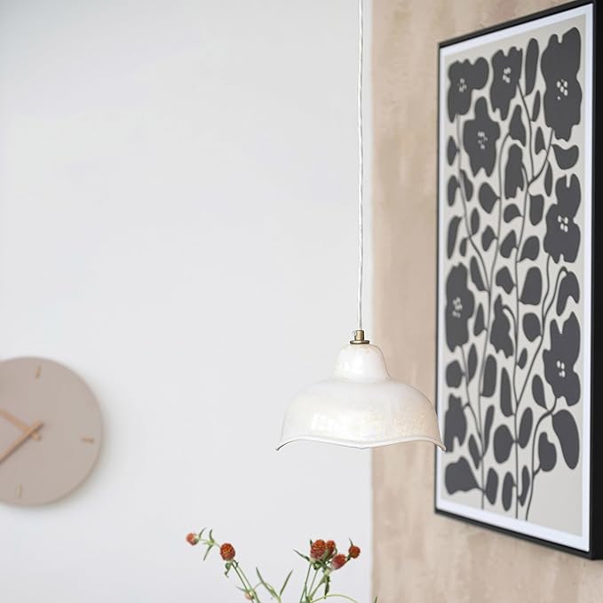 Bloomingville Wood Framed Textured Paper Wall Décor with Flowers