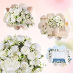Luyue 2 Packs Peonies Artificial Flowers Vintage Faux Peony Bouquet Fake Flower for Vase Silk Floral Arrangements for Table Centerpiece Wedding Decoration Indoor Home Decor