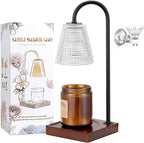 Hong-in Candle Warmer Lamp with Timer-Dimmable Black Candle Warmer,New Mom Gifts,House Warming Gifts New Home Bedroom Decor,Wax Warmer for Scented Wax Jar Candles