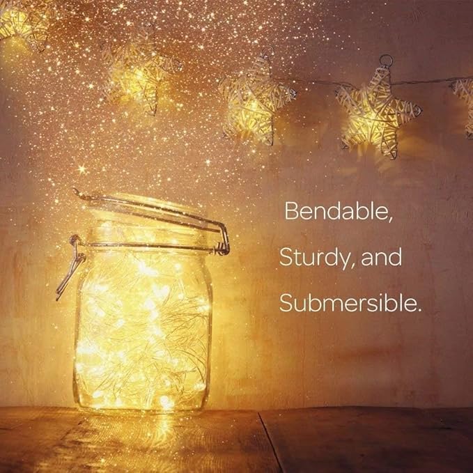 ANJAYLIA Fairy Lights, 4 Pack String Lights Battery Operated 10ft 30 LED Twinkle Lights for Wedding, Bedroom, Party, Christmas, Warm White
