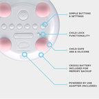 LittleHippo Mella: Kids Alarm Clock, Ready to Rise Children's Sleep Trainer, Night Light, Sound Machine and OK to Wake for Toddlers and Kids - Blush Pink (Updated 2025)