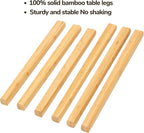 BAMEOS Bamboo Nesting Triangle End Table,Set of 2 Coffee Table Modern Minimalist Side Table for Living Room (Walunt)