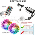dalattin 100ft Led Lights for Bedroom Led Strip Lights Color Changing Lights with 44 Keys Remote,2 Rolls of 50ft