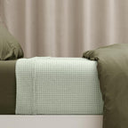PHF 100% Cotton Waffle Weave Blanket Twin Size for Bed,Snag Proof Lightweight Breathable Moisture-Wicking Throw for Couch,Great for Layering in Cold Weather,Machine Washable,Home Decor Gift-Sage Green