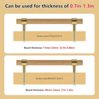 Wooden Drawer Pulls,4-Pack Beech Wood Drawer Handles 9in,Suitable for Kitchen, Living Room, Bedroom, Bathroom and Other Scenes,Gold