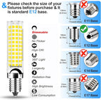 TAIYALOO Dimmable E12 LED Candelabra Bulb 100W Equivalent, Daylight White 6000K, 1000 Lumen T6 E12 10W LED Chandelier Light Bulbs for Ceiling Fan Pendant Lighting Salt Lamp, 6 Pack
