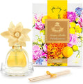 AGRARIA PetiteEssence Flower and Reed Diffuser Set - Hand Crafted Sola Botanical Home Fragrance, Scented Oil - Gift Set for All Occasions