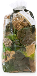 ANDALUCA 20 oz Succulent, Moss & Crystal Fragrance Potpourri with Scents of Sandalwood, Moss, Eucalyptus & Teakwood Includes Fragrance Vial (Mossy Woods)