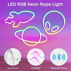 32.8FT Neon Rope Lights,Flexible Led Rope Lights Control with App/Remote,Multiple Modes Rope Lights,IP65 Outdoor RGB Led Neons Light Waterproof