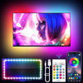 TV LED Backlight, 9.84ft LED Lights for 32-43in TV, RGB TV Lights Behind with Music Sync Bluetooth APP and Remote Control Strip Light USB Powered for Bedroom Home Decor