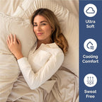 Full Size 4 Piece Sheet Set - Comfy Breathable & Cooling Bed Sheets Set - Hotel Luxury Bedding for Women, Men, Kids, Teens, Boys & Girls - Deep Pockets, Ultra-Soft and Wrinkle Free - Oeko-Tex - Wheat