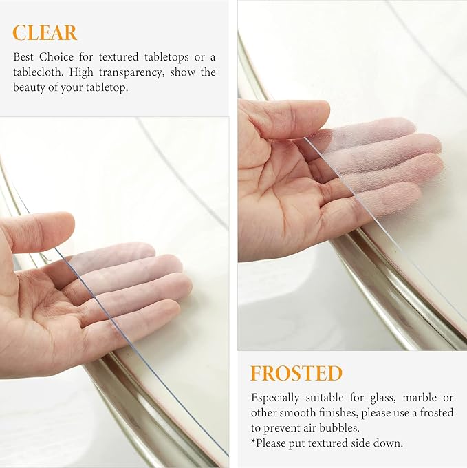Deep Dream 1.5mm Clear Desk Cover Protector, 28×44 Inch Clear Table Protector, Rectangular Vinyl Desk Pad, PVC Plastic Table Cover for Office, Dresser, Night Stand, Computer & Writing Desk Tabletop