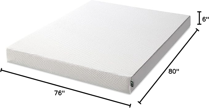 ZINUS 6 Inch King Cooling Essential Foam Mattress, Affordable Quality, Certified Safe Materials