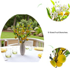 5pcs Artificial Lemon.24 Inch Lifelike artificial plants indoor.lemon tree artificial.artificial fruits for decoration.outdoor artificial plants.Used For Homes.Offices, Festivals.Flowers.And Vases