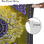 Viking Blackout Curtains Scandinavian Pirate Totem Mythology Golden Tree of Life Printed Curtain Bedroom and Living Room Decoration Blackout Curtains W84 * L84 Inch