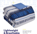 Sweet Home Collection 5 Piece Comforter Set Bag Solid Color All Season Soft Down Alternative Blanket & Luxurious Microfiber Bed Sheets, Mediterranean, Twin