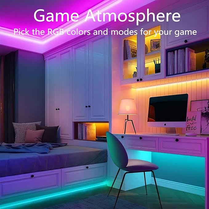 50Ft Neon Rope Lights,Flexible Led Rope Lights Control with App/Remote,Multiple Modes Rope Lights,IP67 Outdoor Waterproof,Music Sync Light Strip for Bedroom