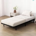 Twin Box Spring Bed Base 2 Inch, Low Profile Metal Boxspring Twin Bunkie Board 2 Inch, 2000 Lbs Max Weight Capacity Mattress Foundation, Noise-Free, Easy Assembly