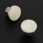 Ravinte 5 Pack Cabinet Knobs Brushed Nickel Kitchen Cabinet Knobs Round Dresser Drawer Pulls Closet Door Pulls 1-1/5 Inch