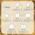 LuxClub 4 PC Queen Sheet Set, Deep Pockets Wrinkle Free Cooling Bed Sheets Hotel Bedding for Women, Men, Kids & Teens, Includes 1 Fitted Sheet, 1 Flat Sheet and 2 Pillowcases - Medallion Gold
