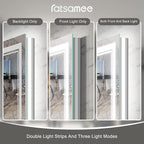 24x32 Inch Led Mirror for Bathroom with Front Light and Backlit, Dimmable Anti Fog Wall Bathroom Mirror with Led Lights, Water Proof, Decor Vanity Mirror