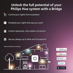 Philips Hue Indoor 3-Foot Smart LED Light Strip Plus Extension - Color-Changing Single-Color Effect - Requires Base Kit - Control with Hue App - Works with Alexa, Google Assistant and Apple HomeKit