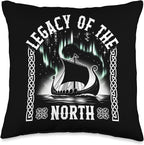 Viking Legacy Of The North Norse Myth Scandinavian Warrior M Throw Pillow