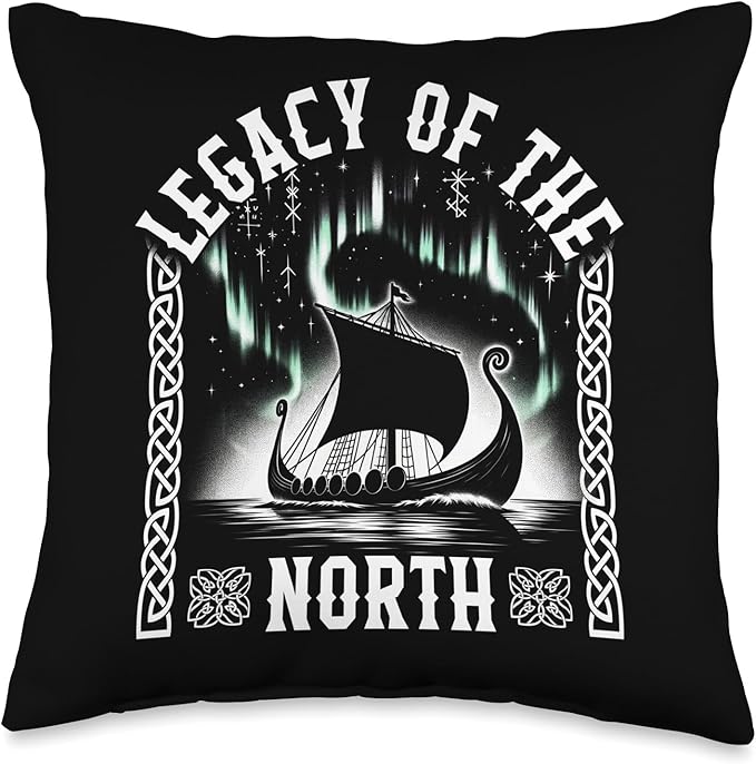 Viking Legacy Of The North Norse Myth Scandinavian Warrior M Throw Pillow