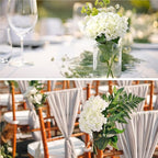 Auihiay 64 PCS Artificial Hydrangea Flowers, Silk Hydrangea Full Flowers Heads with Stems for Wedding Centerpieces, Home, Garden, Baby Shower, Party Decoration (Ivory)