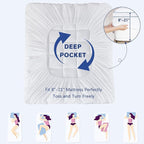 Mattress Topper Twin XL College Dorm, Waterproof Bed Topper Twin XL Cooling Mattress Pad Cover for College, Pillow Top Mattress Topper with Deep Pockets, Breathable Fluffy Fill Mattress Protector