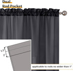 Aiyufeng 108 Inch Black Sheer Window Curtains for Farmhouse, Rod Pocket Voile Window Treatment Vertical Panels for Study Room/Bedroom/Living Room, Black, W59 x L108, 2 Panels