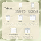 LuxClub 4 PC Sheet Set Bed Sheets Deep Pockets 16" Eco Friendly Wrinkle Free Cooling Machine Washable Hotel Bedding Silky Soft - Sage Green Full