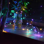 4-Pack 50 LEDs Multicolored Christmas Fairy Lights, Battery Operated Mini LED String Lights for Bedroom/Christmas/Parties/Wedding(Set of 4, Multi-Color)