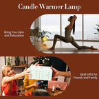 Dimmable Flower Candle Warmer Lamp with Timer - Compatible with Various Candles - Christmas & Mother's Day Gift for Women，Vintage Bedroom Home Decor
