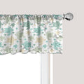 Ambesonne Turtles Window Valance Pack of 2, Illustration of Repeating Motifs of Animal Print in Assorted Tones, Rod Pocket Curtain Valances for Kitchen Bedroom, 42" X 18", Seafoam and Grey Yellow
