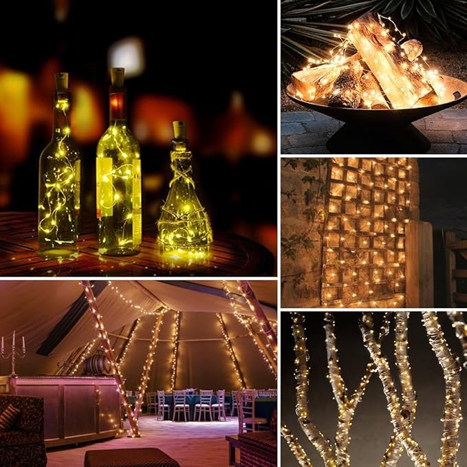 AMIR Upgraded Solar String Lights,78.6ft 240 LED Copper Wire Light, 8 Modes Starry Lights, Waterproof IP65 Fairy Christams Decorative Lights for Outdoor, Wedding, Homes, Party, Halloween (Warm White)