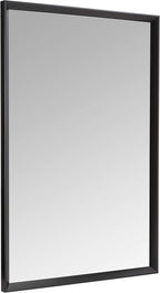 Amazon Basics Rectangular Wall Mount Mirror 24" x 36", Peaked Trim, Black