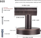 Bathroom Robe Towel Hooks Coat Wall Hook Stainless Steel Heavy Duty Door Hanger Clothes Cabinet Closet Sponges Hook for Bathroom Bedroom Kitchen Hotel Pool 4 Packs (Oil Rubbed Bronze)