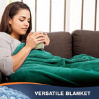 Walensee Fleece Blanket Plush Throw Fuzzy Lightweight (King Size 108x90 Emerald Green) Super Soft Microfiber Flannel Blankets for Couch, Bed, Sofa Ultra Luxurious Warm and Cozy for All Seasons