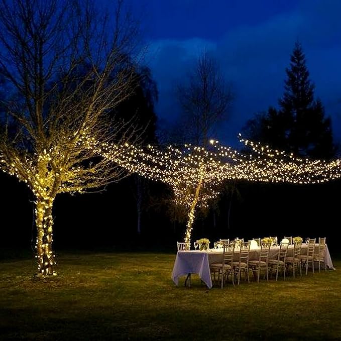 Homemory 200 LED Battery Operated Long Fairy Lights, 66FT Fairy String Lights with Remote, 8 Modes Copper Sliver Wire Lights, Waterproof Christmas Twinkle Lights Wedding Bedroom, Warm White