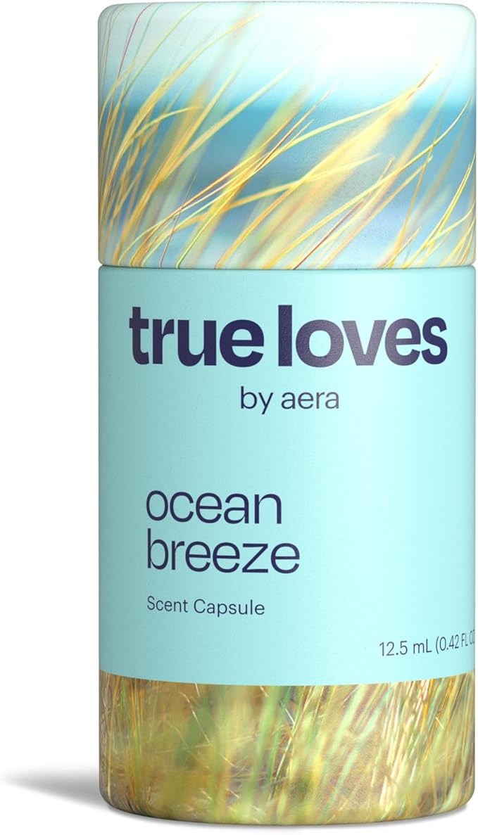 Aera True Loves Ocean Breeze - Deodorizing Home Fragrance Scent Refill for Pet Odor - Notes of Sea Air - 12.5mL - For Use With Aera Diffuser (Sold Separately)