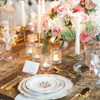 DEVI 48pcs Clear Votive Candle Holders Bulk, Wedding Party Centerpieces Table Decorations, Glass Candle Holder for Tea Lights, Candle Holders Bulk, Wedding Party Supplies