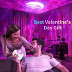 Moredig Galaxy Projector for Bedroom, 12 Colors LED Night Light Projector with Moon, Brightness and Fluctuation Speed Adjustment for Nursery, Parties, Home Decor, Home Theater